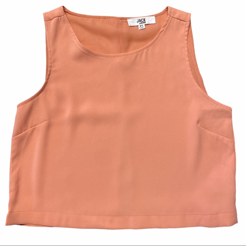 Jack by BB Dakota Coral Sleeveless Crop Top XS